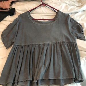 Free People Flowy Peplum Top